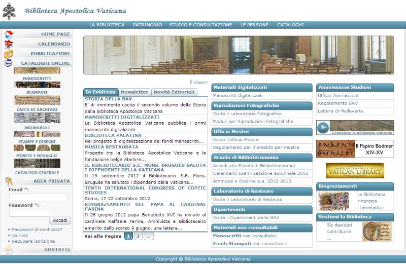 Thư viện điện tử trực tuyến của Vatican