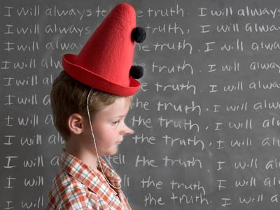 Tỉ lệ học sinh nói dối tăng dần theo tuổi?