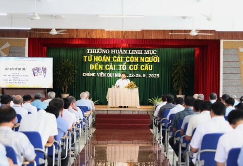 Đề tài thuyết trình thứ sáu của khoá Thường huấn Linh mục, ngày 25/9/2025: Phát huy vai trò của giáo dân trong công việc mục vụ giáo xứ