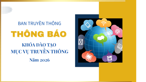 Ban Truyền thông: Thư mời tham gia khóa đào tào mục vụ truyền thông năm 2026