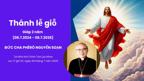 Tòa Giám mục Qui Nhơn kính báo: Thánh lễ giỗ giáp hai năm và mãn tang của Đức cha Phêrô Nguyễn Soạn