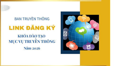 Mẫu (link) đăng ký tham gia khóa đào tạo Mục vụ Truyền thông cấp Giáo phận, từ ngày 22-24/6/2026