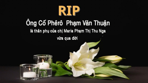 Ai tín: Ông cố Phêrô Phạm Văn Thuận vừa mới qua đời