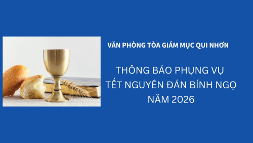 Thông báo về Phụng vụ Tết Nguyên Đán Bính Ngọ 2026