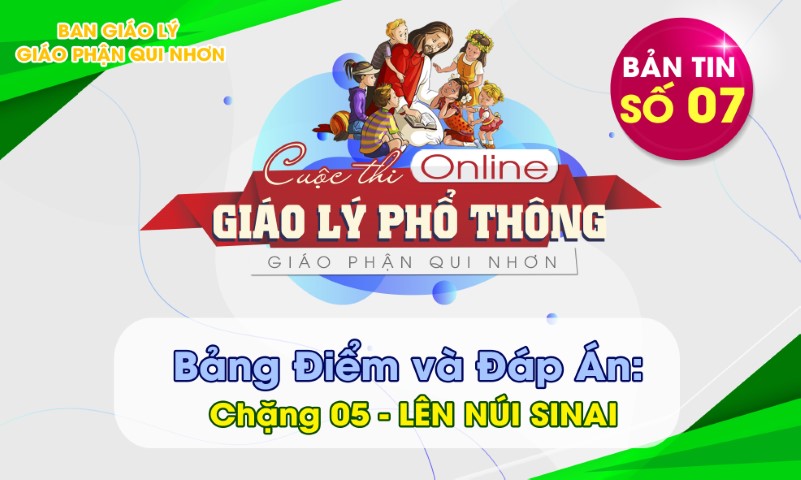 Kết quả cuộc thi giáo lý online chặng 5 - Bản tin số 7